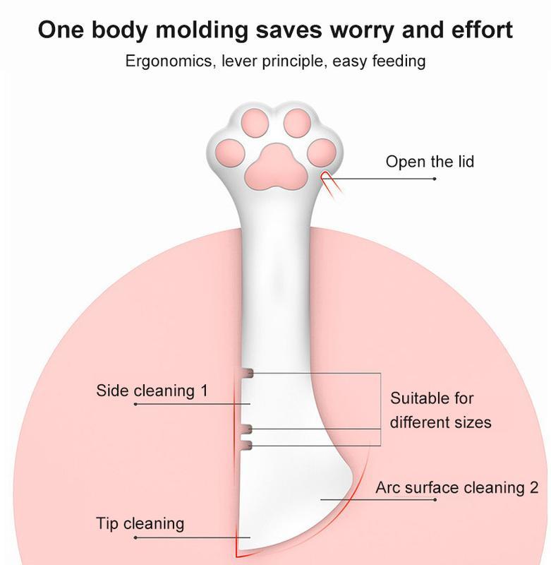 Short-scoop Can or Jar Opener + Scooper for Pet Food