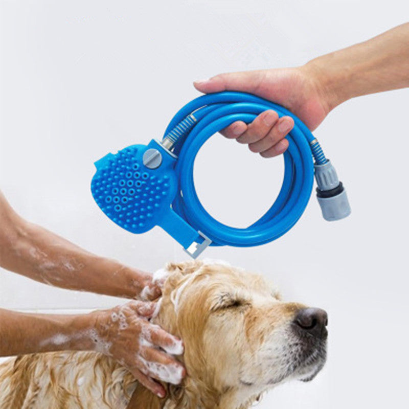 2-in-1 Pet Bathing Sprayer + Massager with Brush Tool for Cats & Dogs