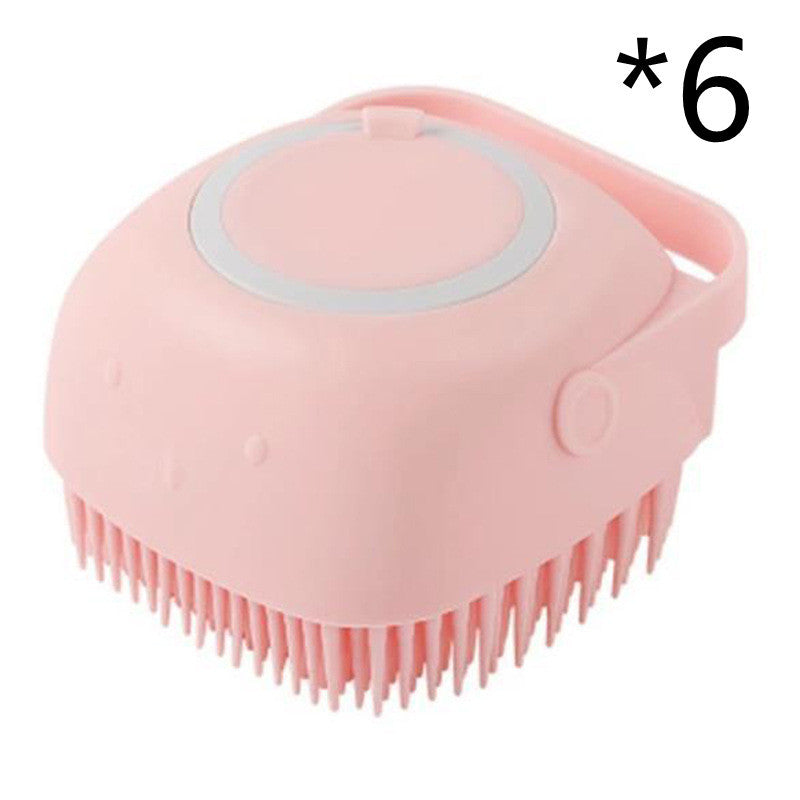 Silicone Soap Dispenser Cleaning Brush for Cats & Dogs