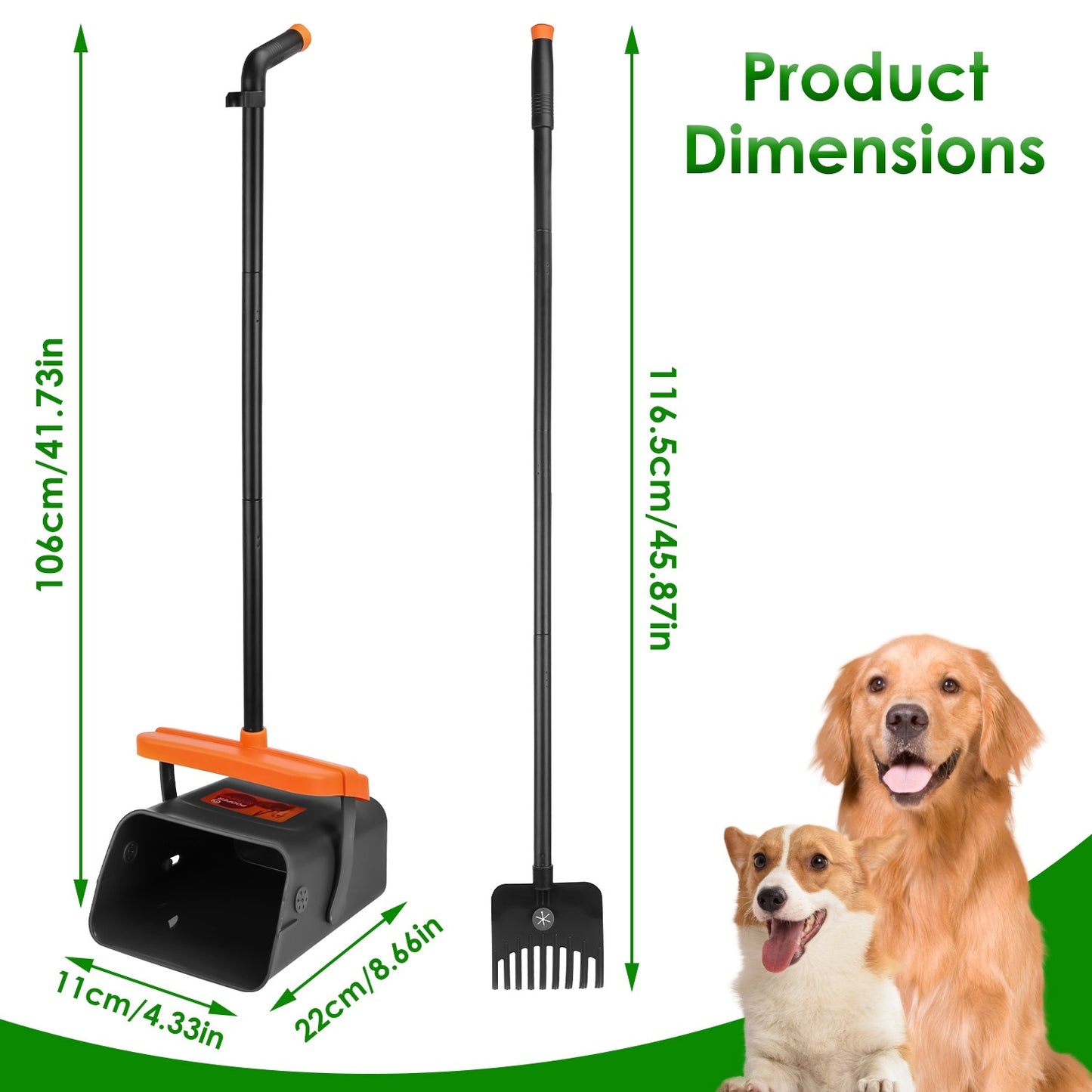 5 Pc Pooper Scooper Kit for Dog Waste
