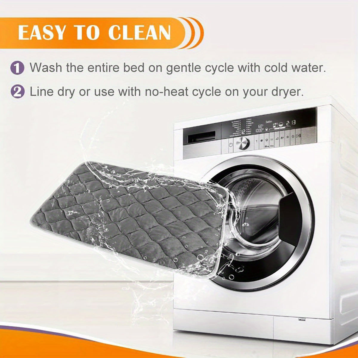 Non-Slip Warm Thermal Self-Heating Mat for Cats & Dogs (Easy Cleaning)