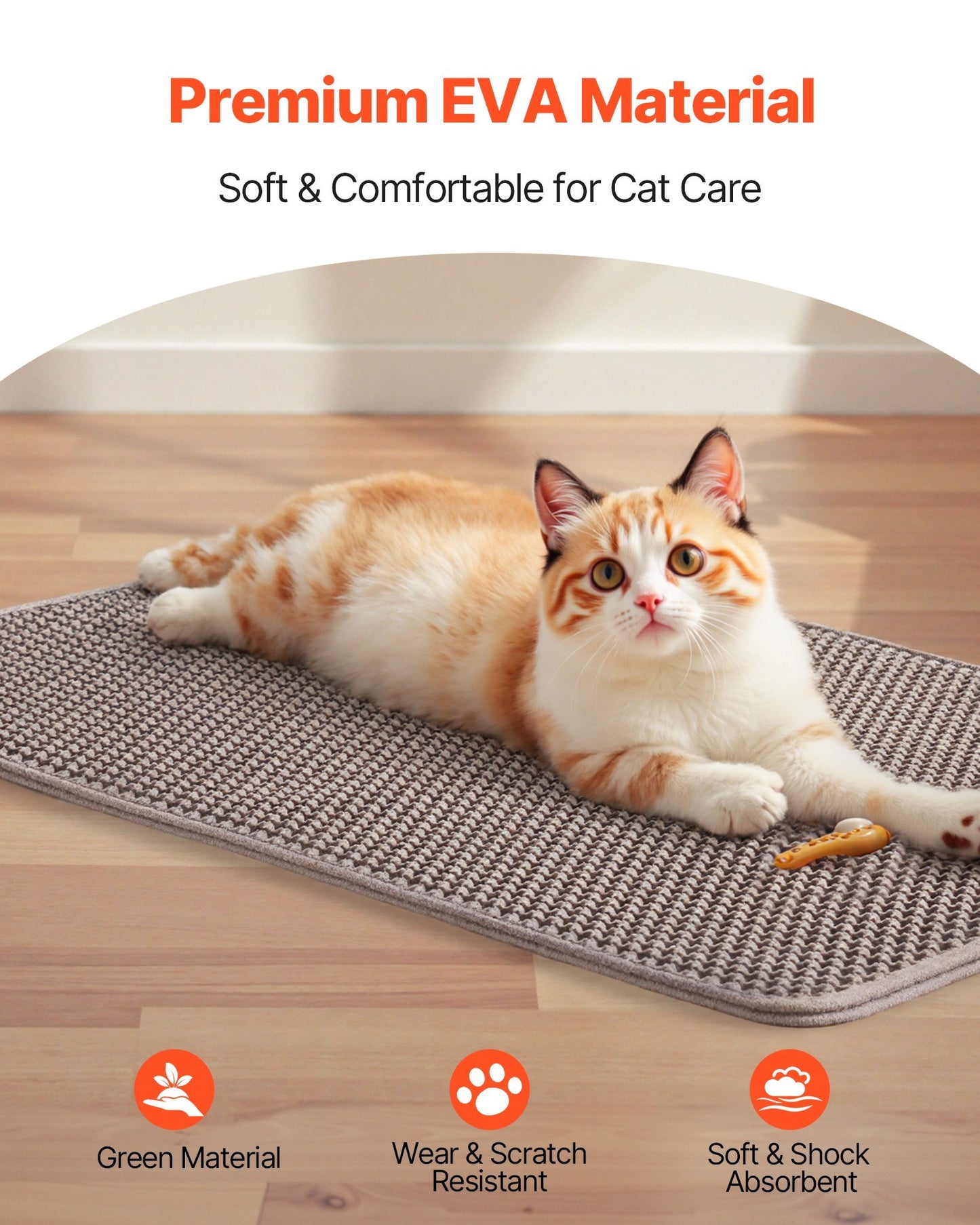 Double Layer Cat Litter Trapping Mat Non-Slip & Urine-Proof