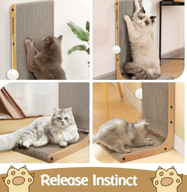 Large 23.6” L Shape Cat Scratching Post