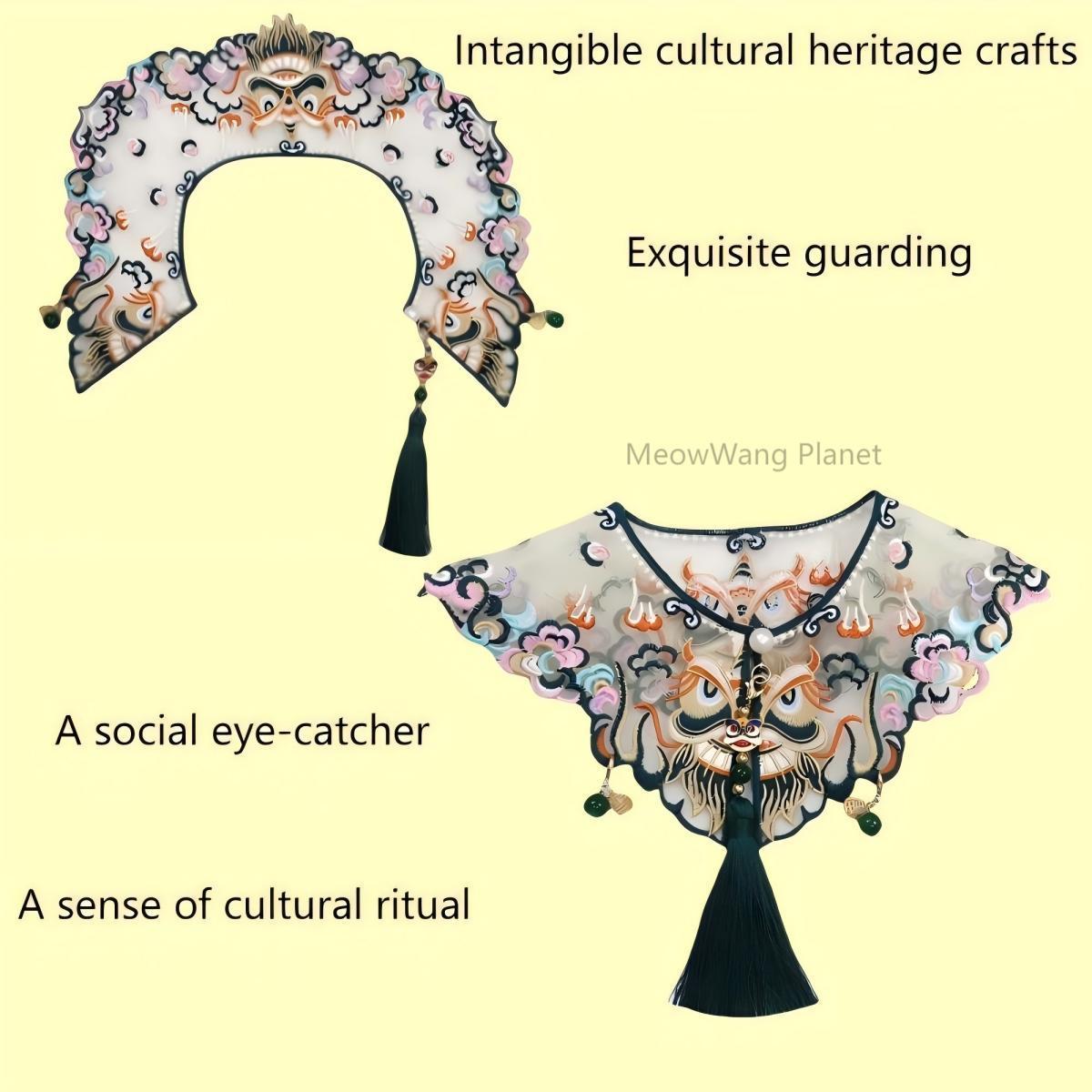 Handcrafted Embroidered Chinese Inspired Hanfu Style Cloak for Cats & Dogs