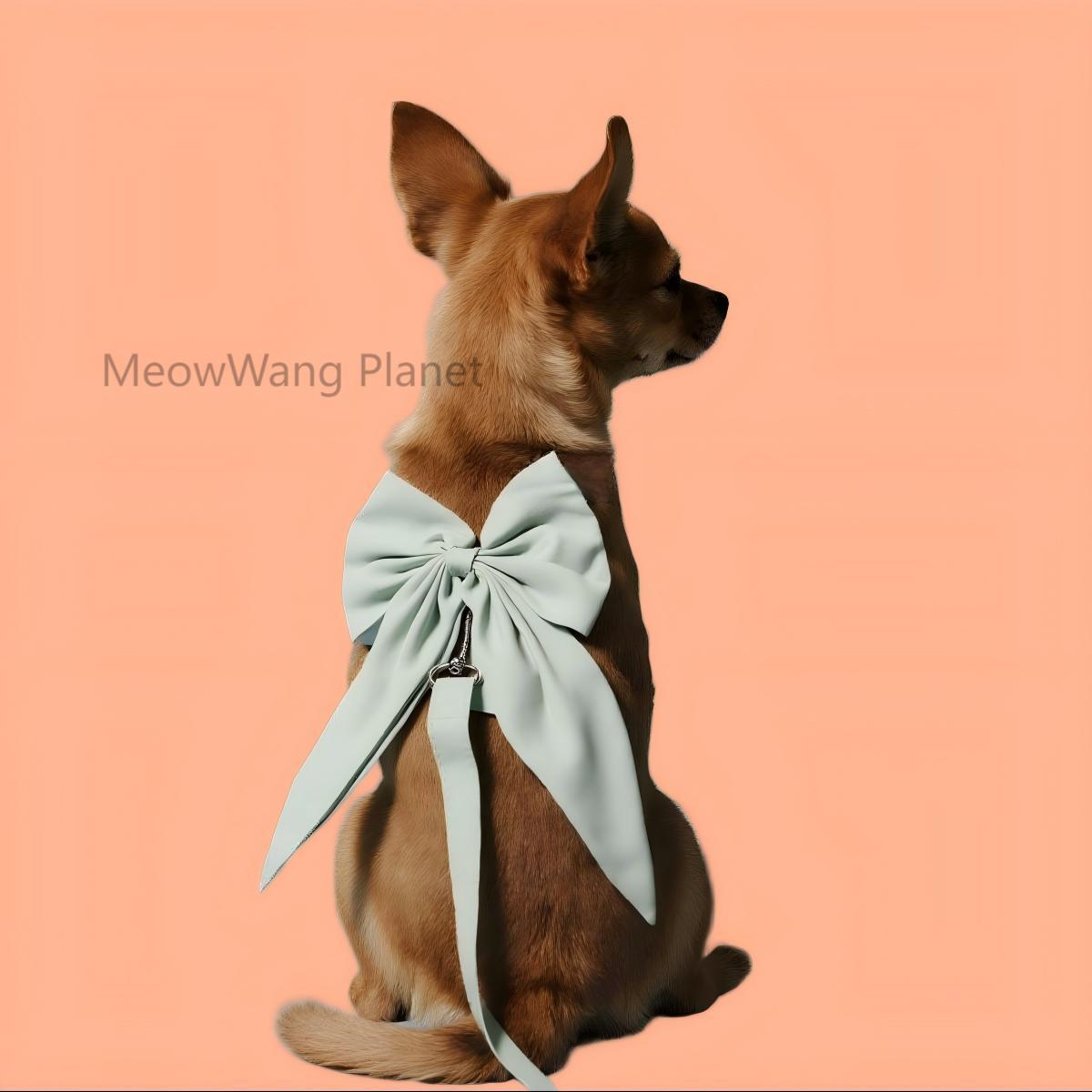 Elegant Bow Harness + Leash Set for Cats & Small Dogs