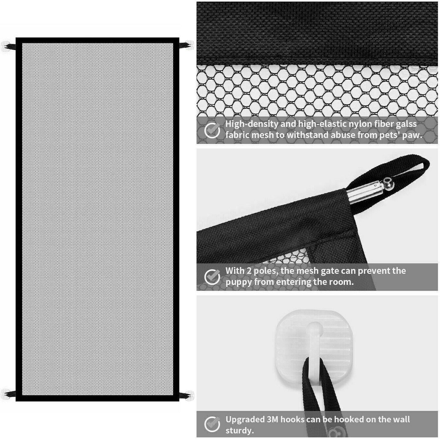 Safety Mesh Fence Guard for Cats & Dogs