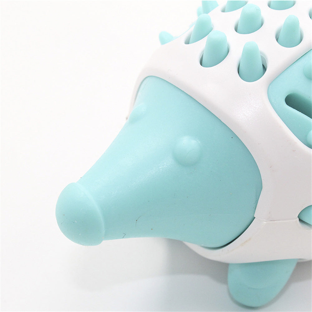 2-in-1 Hedgehog Chewing Ball Molarclean Teeth Cleaning and Food Dispenser Toy for Dogs