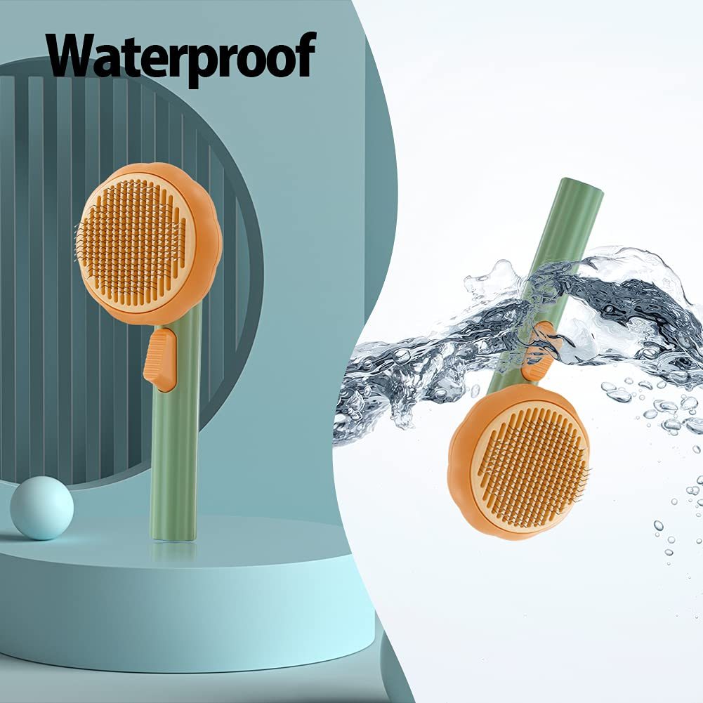 Pumpkin Grooming Slicker Brush for Cats & Dogs