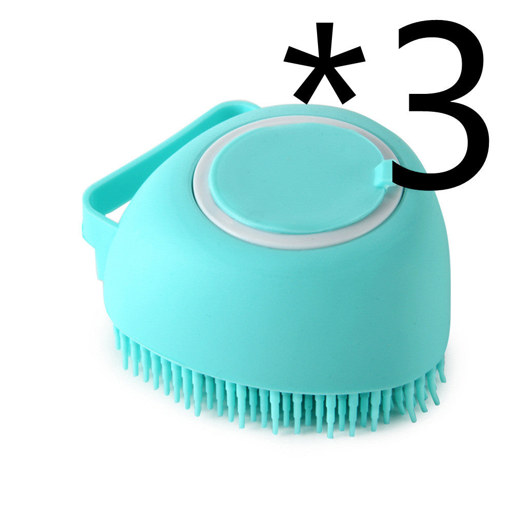 Silicone Soap Dispenser Cleaning Brush for Cats & Dogs