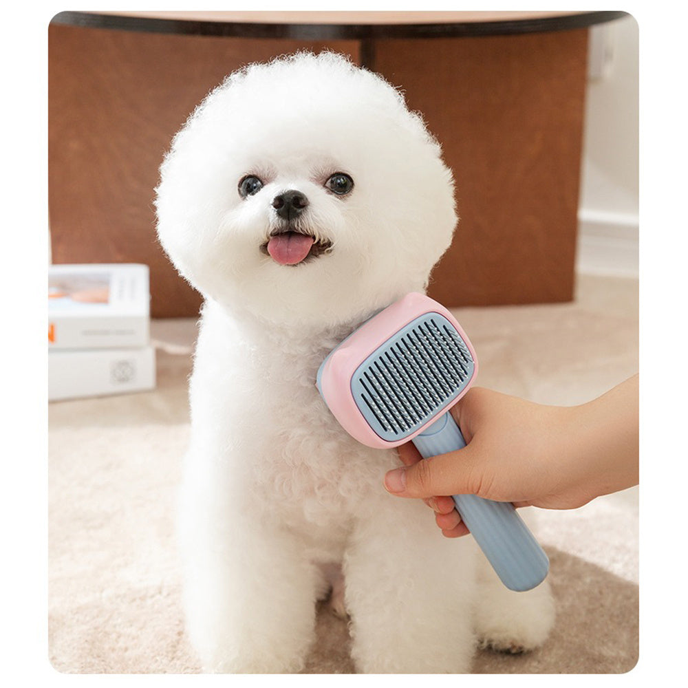 Hair Grooming Brush to Reduce Shedding & Matting for Cats & Dogs
