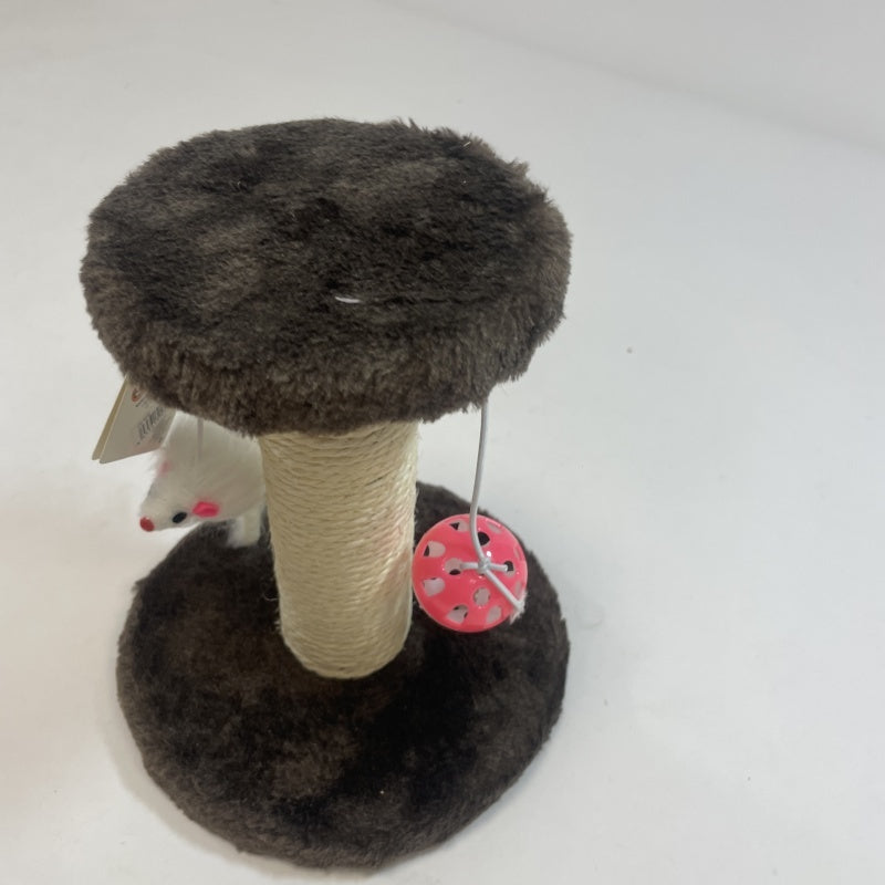 Cat Climbing Frame with seat and Scratching Post with Double Toys