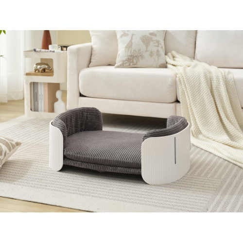 Scandinavian Style Sofa Bed, with Removable Mattress Cover for Cats & Dogs