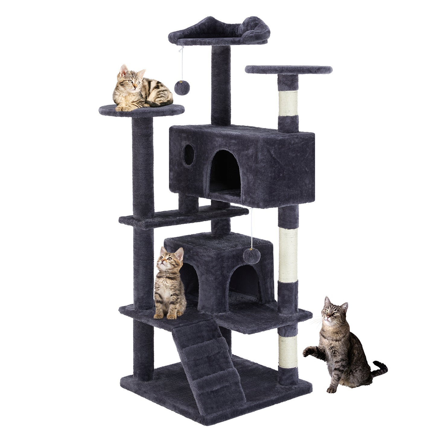 Multi Functional Cat Tower with Scratching Posts
