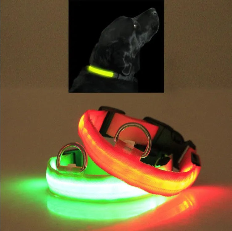 LED Safety Halo Style Collar Universal for Cats & Dogs