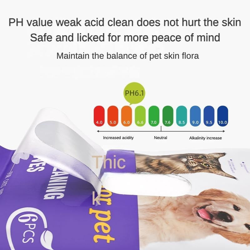 PROKEI 2-in-1 PET Cleaning Hypoallergenic, Deodorizing Bathing gloves and wipes