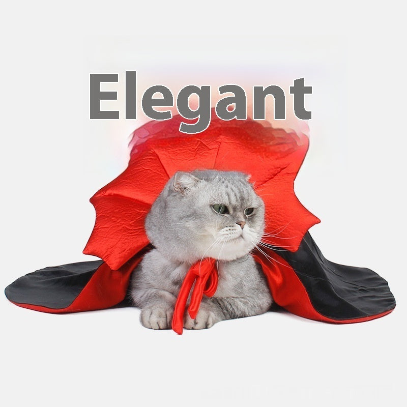 Spooky Vampire Gothic Halloween Costume for Cats & Dogs