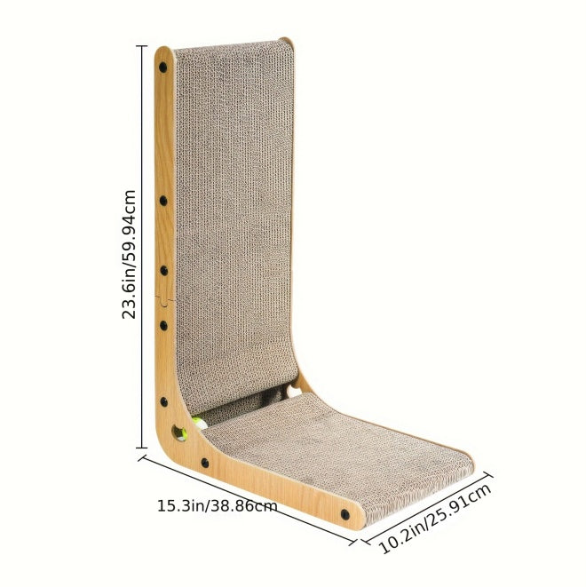 Large 23.6” L Shape Cat Scratching Post
