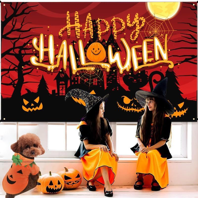 Adorable Halloween Pumpkin Costume for Dogs
