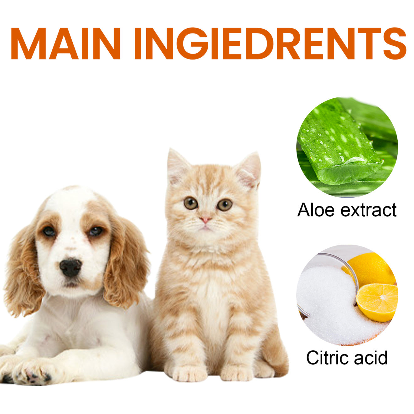 Yegbong Anti-Odor + Anti-Ear Mite Cleaning Wipes for Cats & Dogs