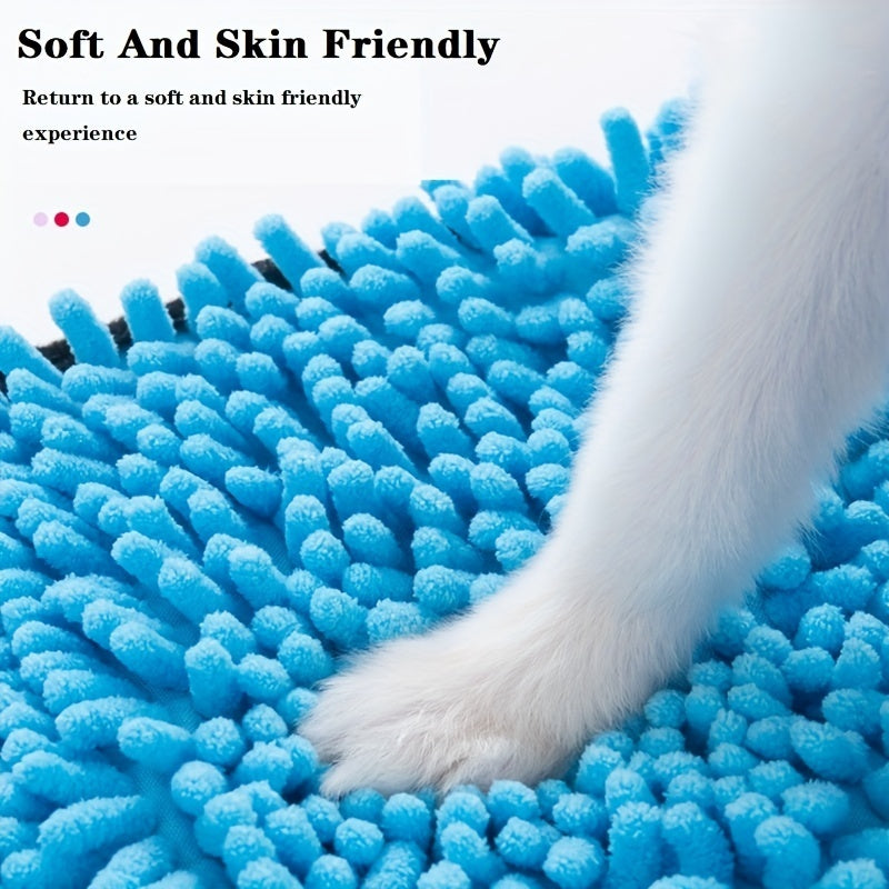 Absorbent Microfiber Quick Drying Towel with Hand Pockets for Cats & Dogs