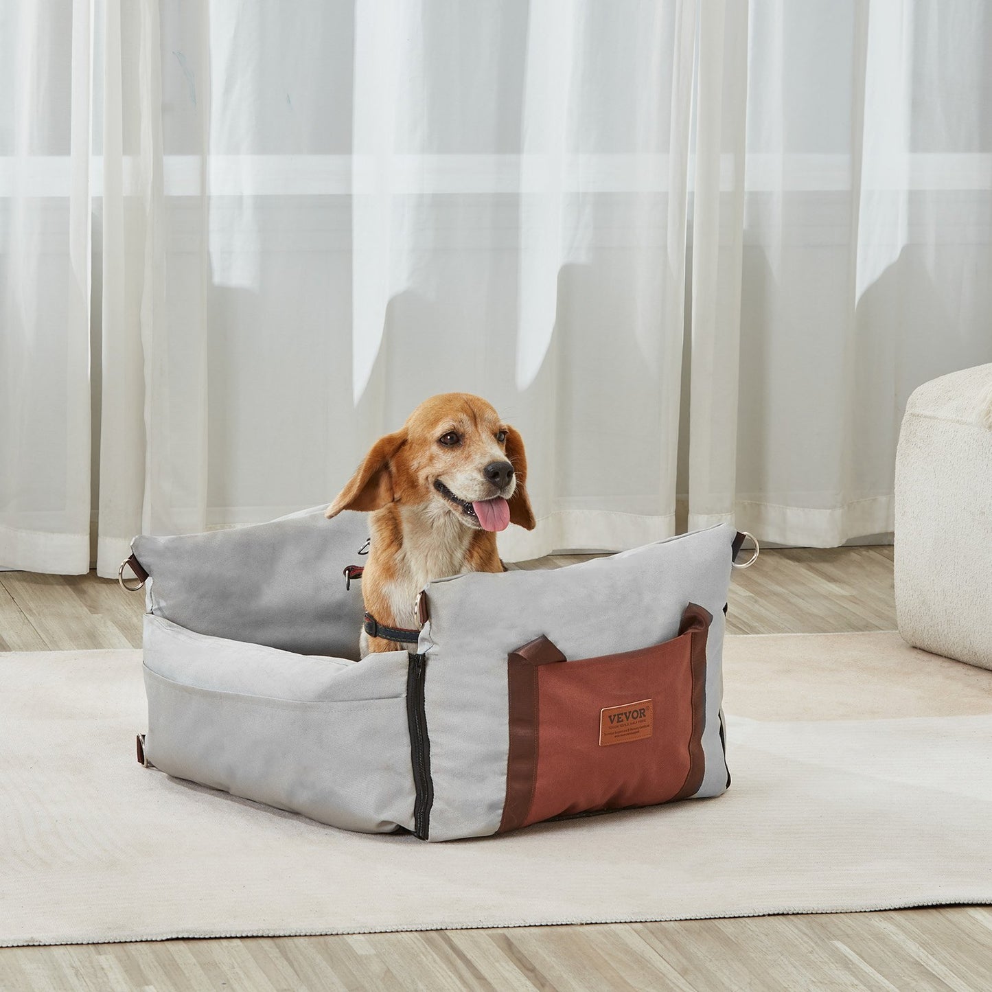 VEVOR Booster Car Seat for Small Dogs Up To 25lbs