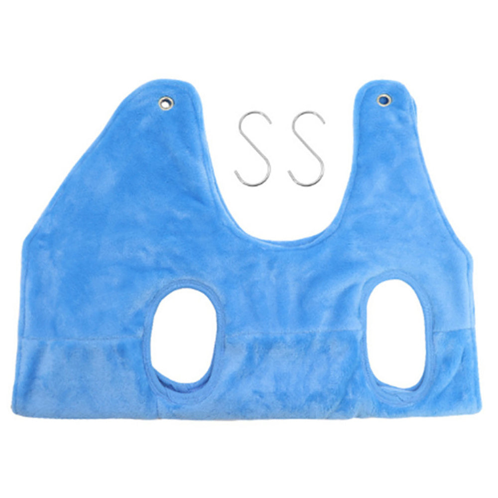 Blue Grooming Hammock with Restraints for Cats & Small Dogs