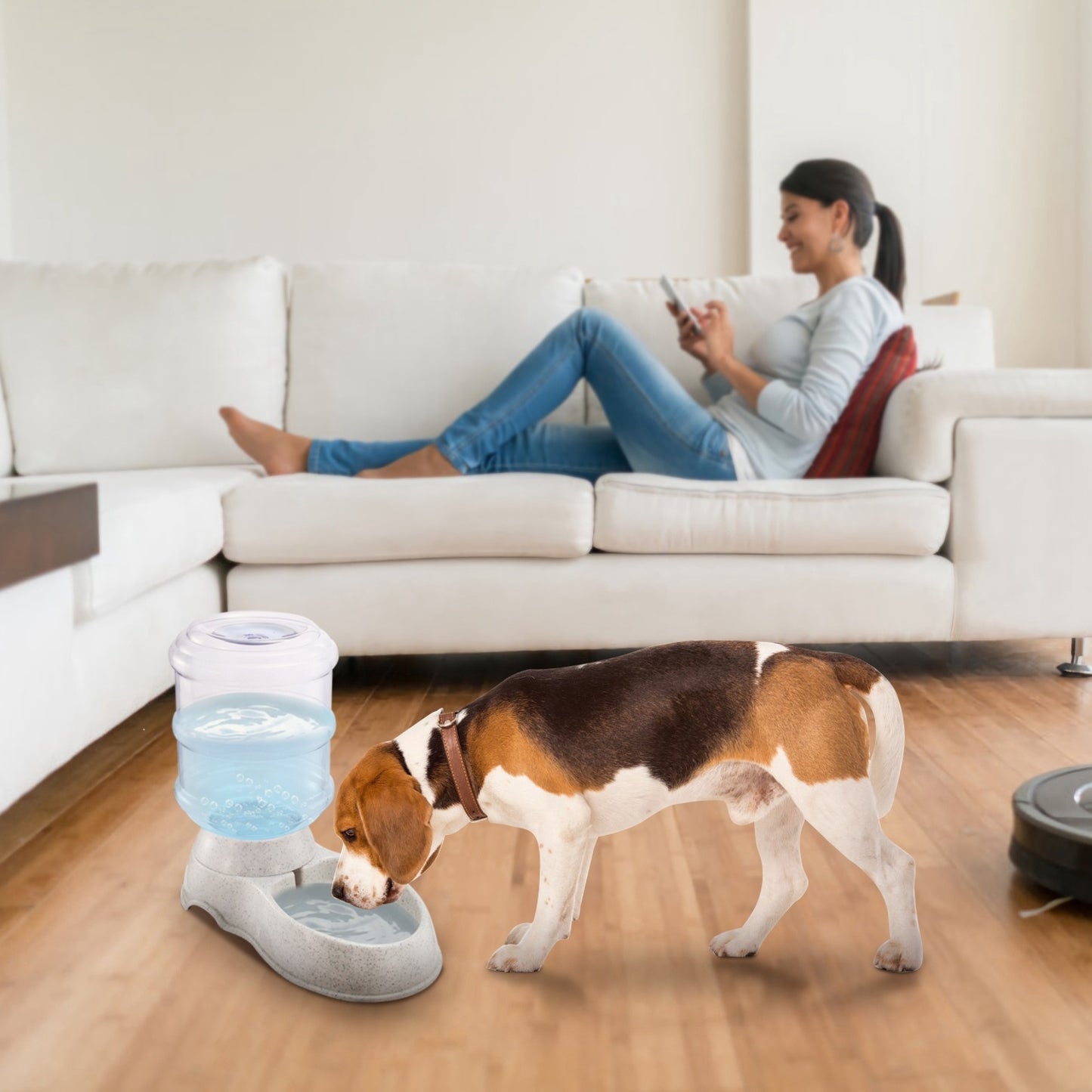 1Gal Pet Water Dispenser for Cats & Dogs