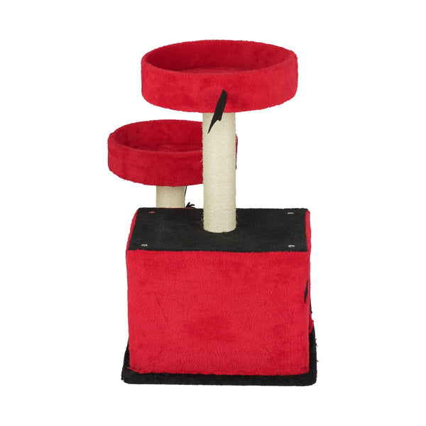 Spooktacular Halloween Themed Cat Tree with Spacious Condo 2 Perches and Spider Toy