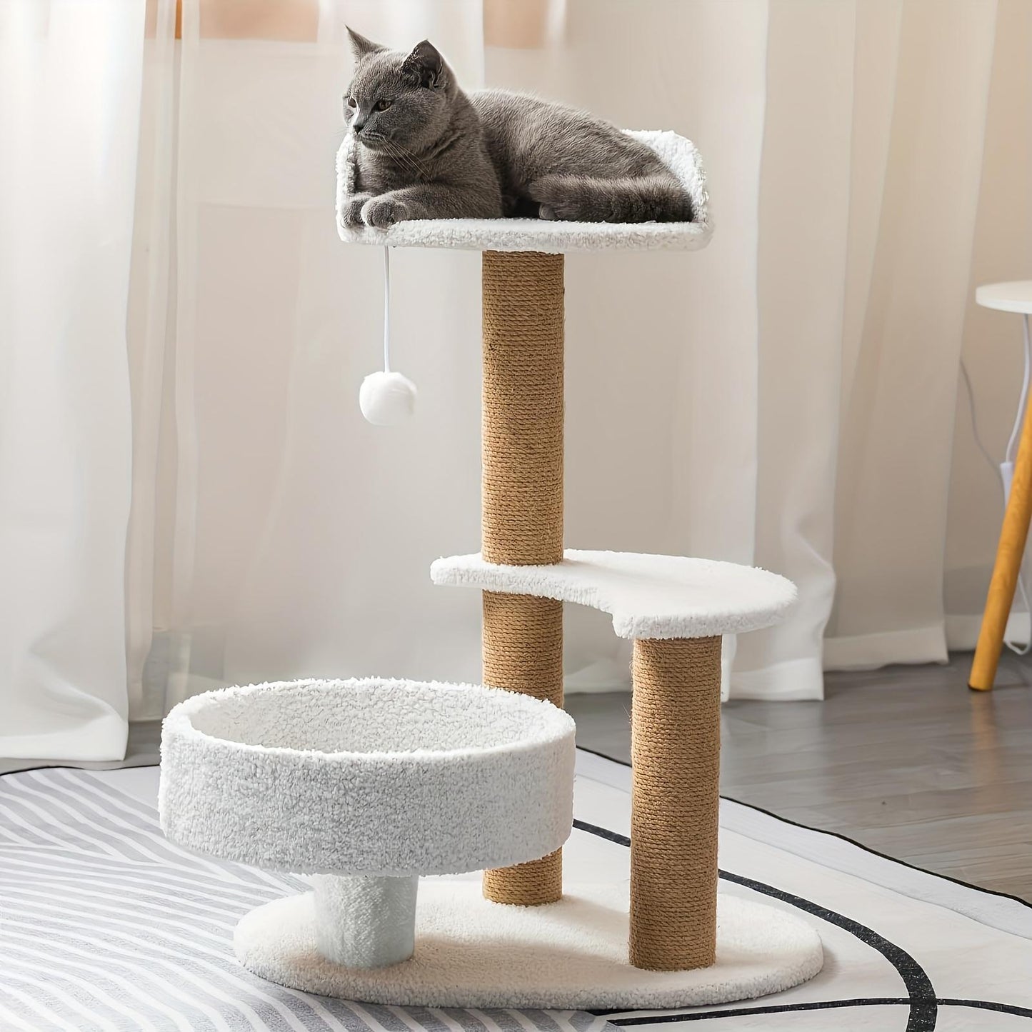 Multi-layer Cat Tree and Scratching Post with Unique Design