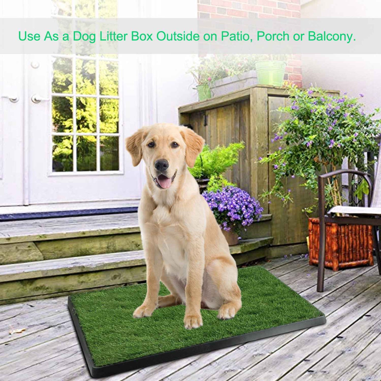 1Pc Potty Training Artificial Grass Pad for Dogs. (Easy Cleaning)