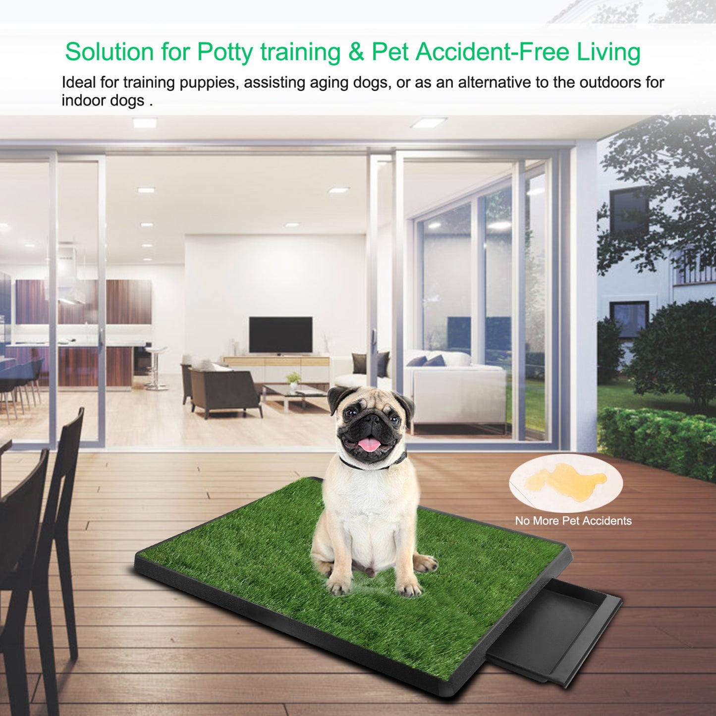 1Pc Potty Training Artificial Grass Pad for Dogs. (Easy Cleaning)