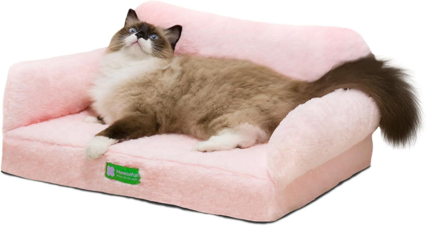 MEWOOFUN Fluffy Large 65x46cm Sofa Bed for Small Dogs & Cats