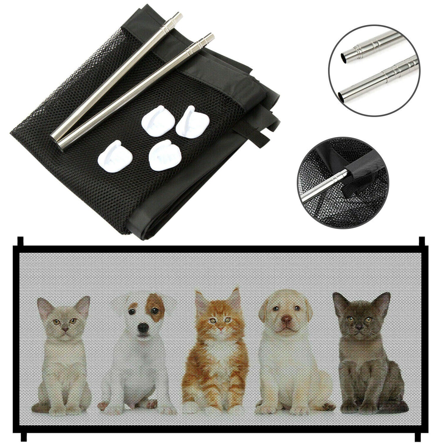 Safety Mesh Fence Guard for Cats & Dogs