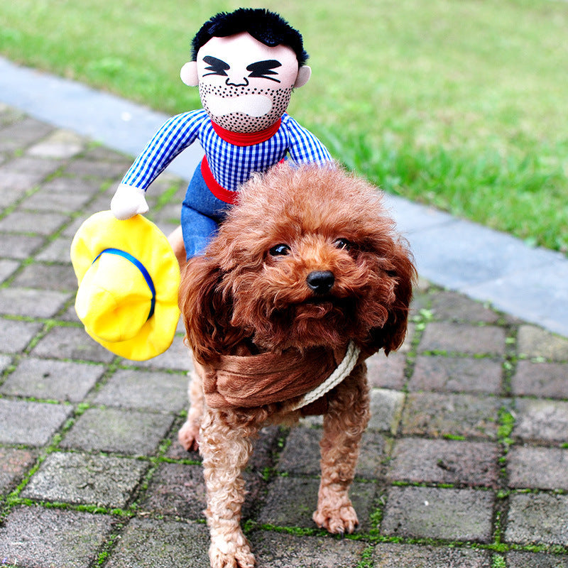 Spooktacular Cutesy, Artsy Chucky Doll or Horseman Halloween Costumes for Dogs