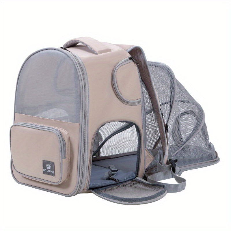 2-in-1 Adventure-Ready, Large Expandable Carrier & Backpack for Cats & Dogs