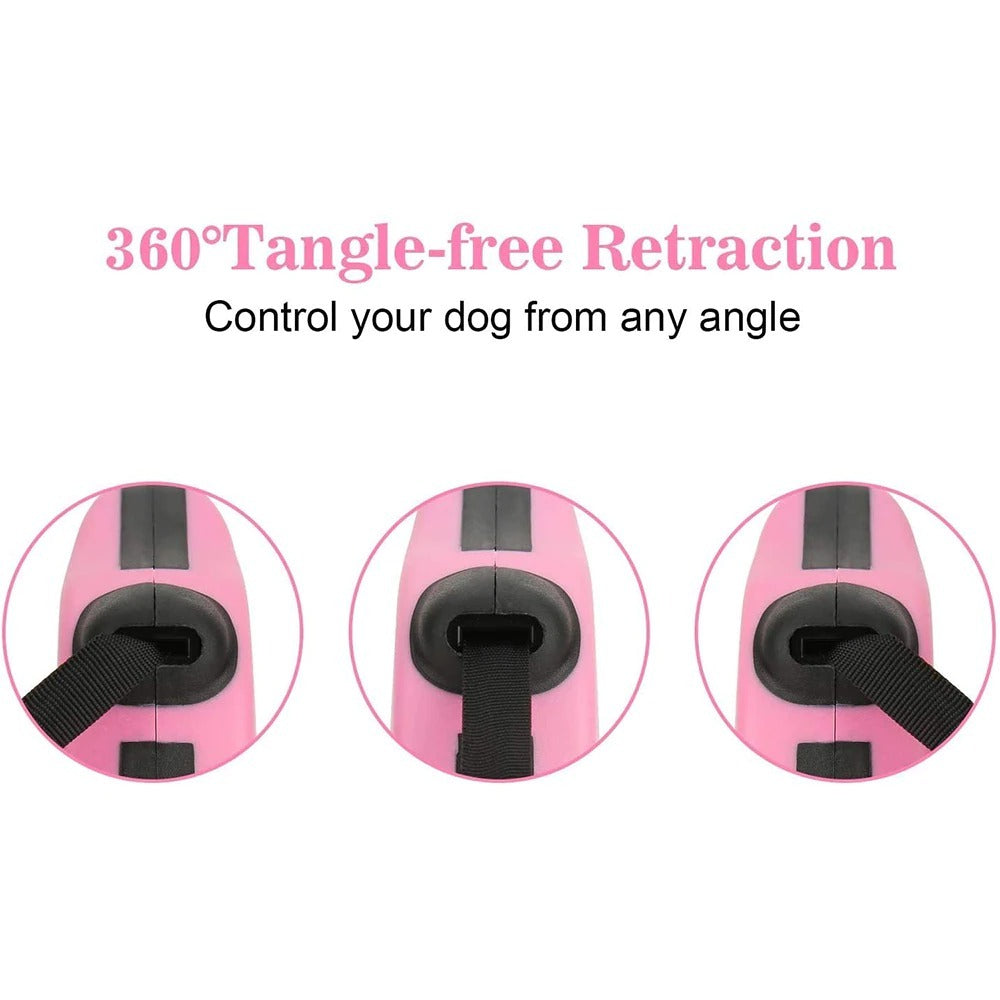 Durable Dog Retractable Leash for Cats & Dogs