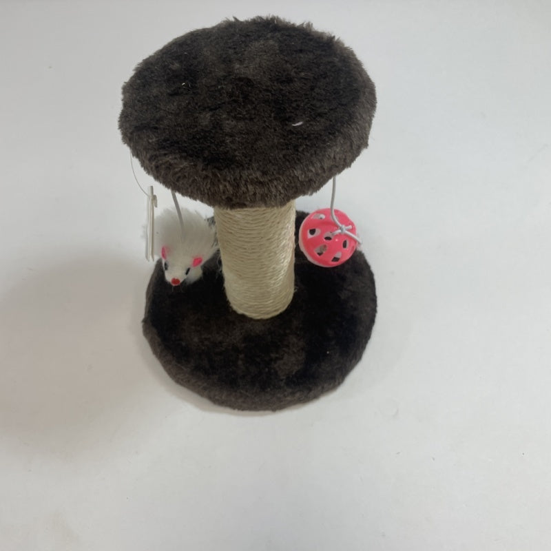 Cat Climbing Frame with seat and Scratching Post with Double Toys