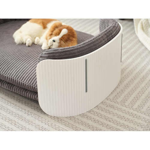 Scandinavian Style Sofa Bed, with Removable Mattress Cover for Cats & Dogs