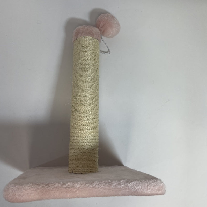 Pink Cat Climbing Frame and Scratching Post with Toy for Cat Stimulation