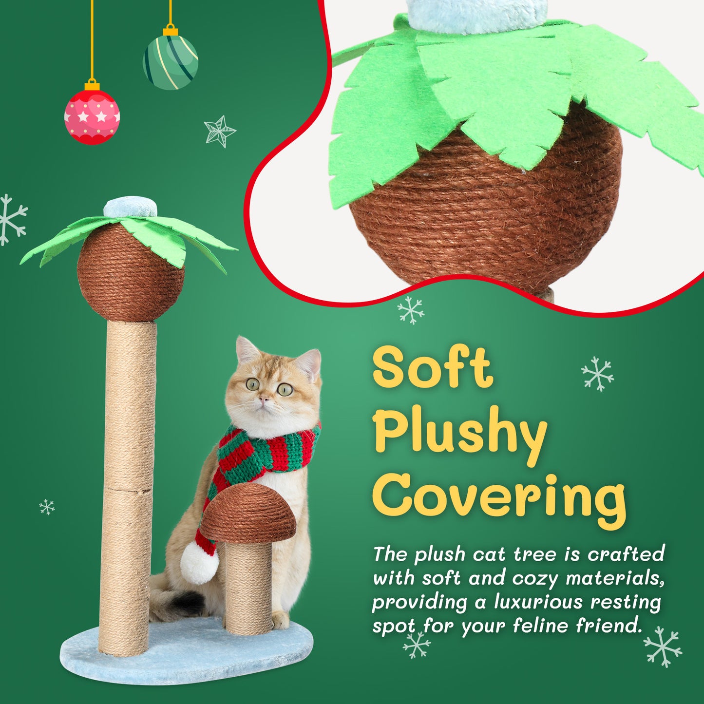 Palm Tree Pillar Sword Hemp Cat Scratching Post