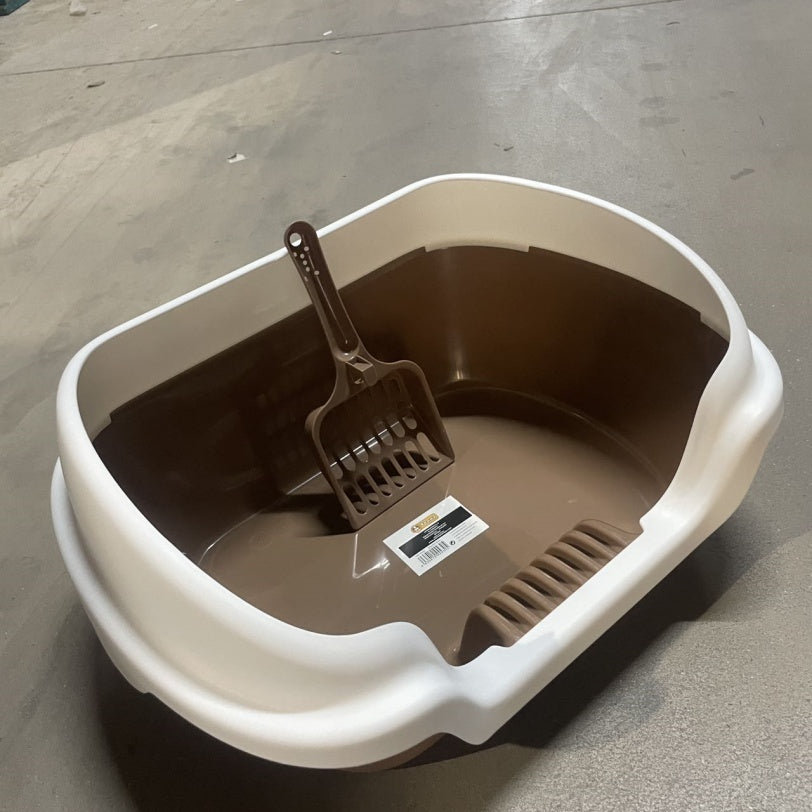 Ocean Blue Semi-enclosed Vertical Cat Litter Box