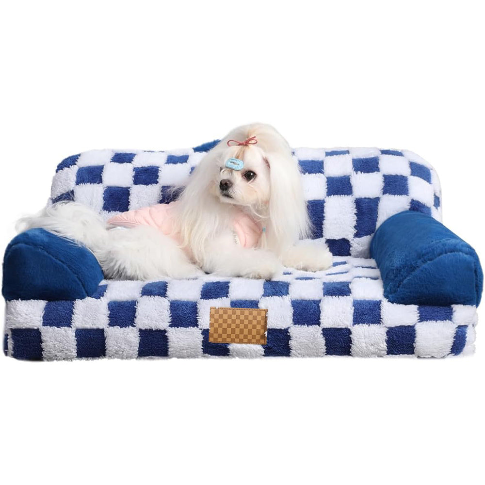 Jacquard Luxury Checkerboard Pattern Bed for Cats & Dogs