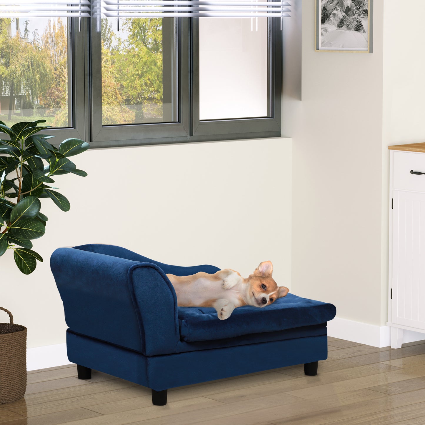 Paw Hut Luxury Sofa Bed with Hidden Storage for Dogs