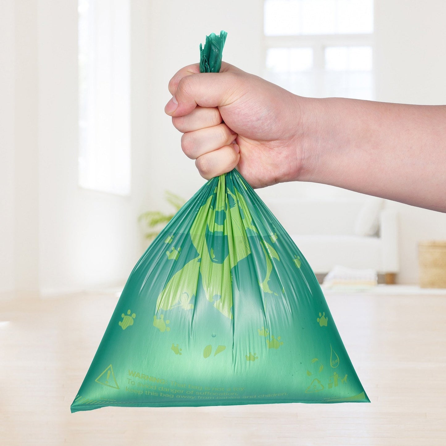 270 Lavender Scented Biodegradable Waste Bags + Refillable Bag Dispenser for Dog Waste