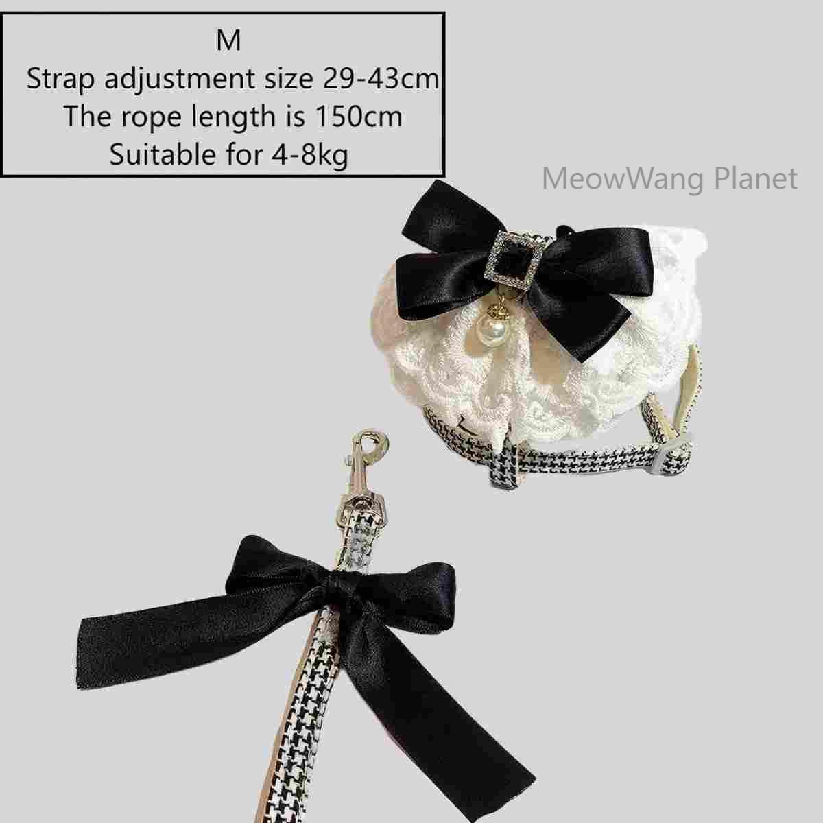 Luxury Lace Harness + Leash Set for Cats & Small Dogs