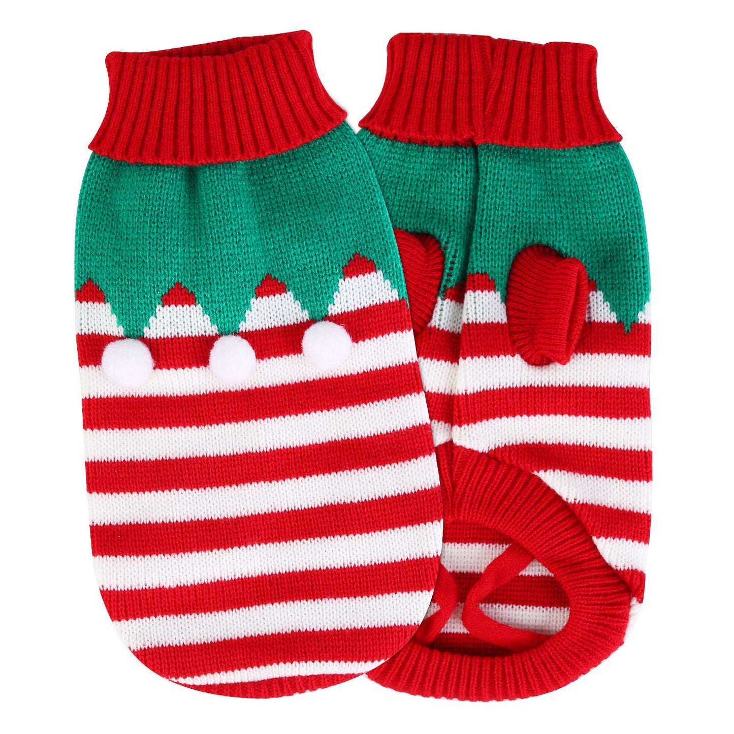 Festive Christmas Turtleneck Sweater for Dogs & Cats