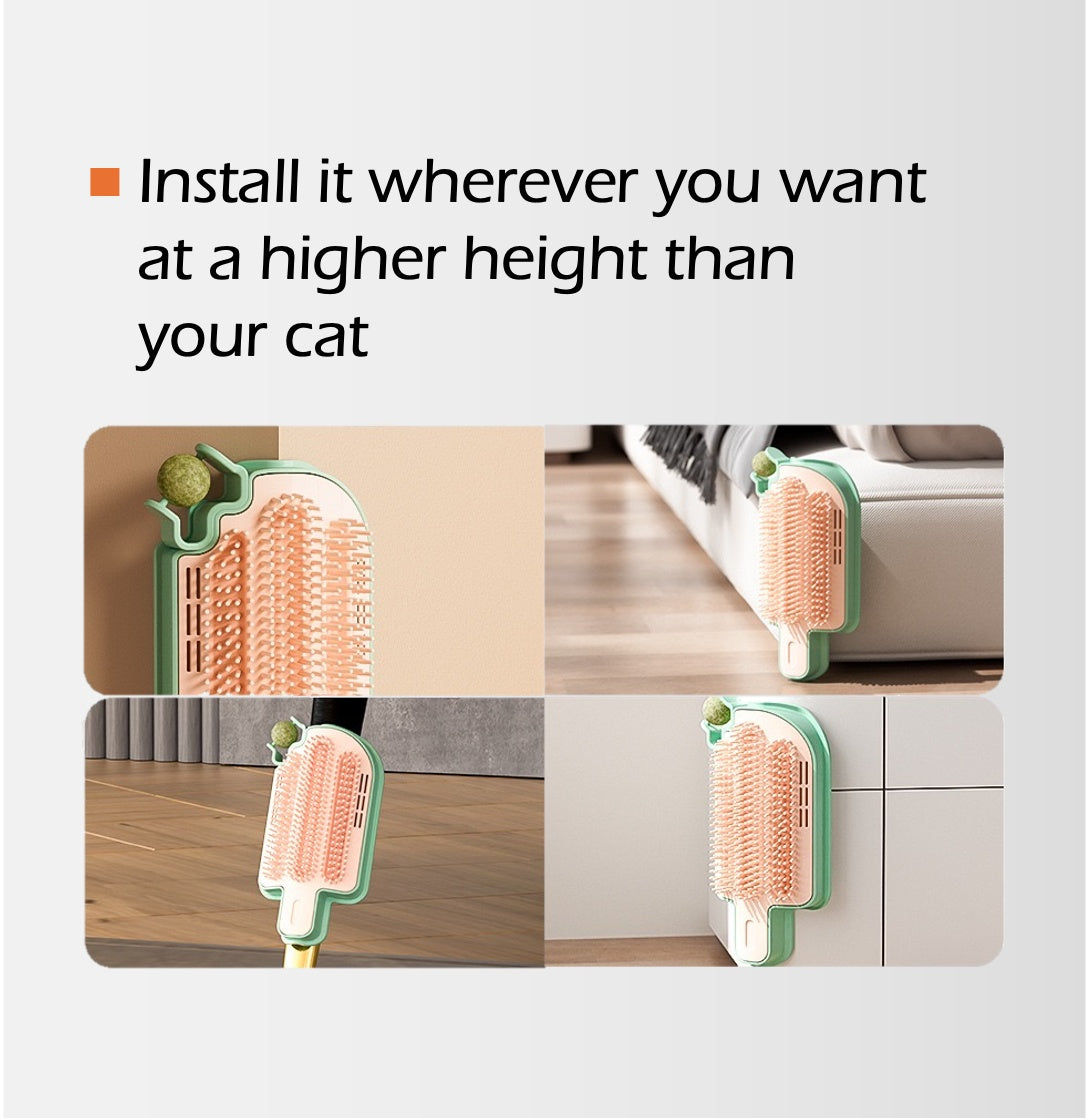 Corner Friendly Self Grooming Brush for Cats & Dogs