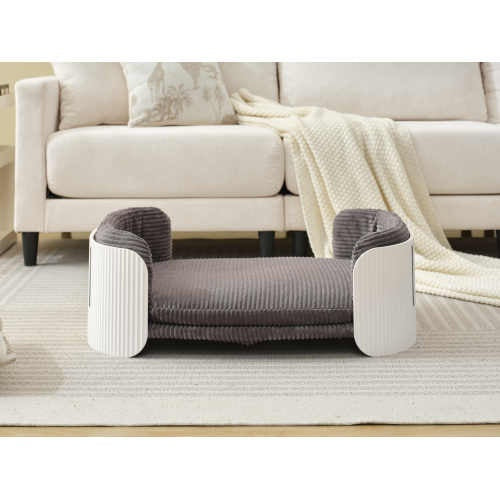Scandinavian Style Sofa Bed, with Removable Mattress Cover for Cats & Dogs