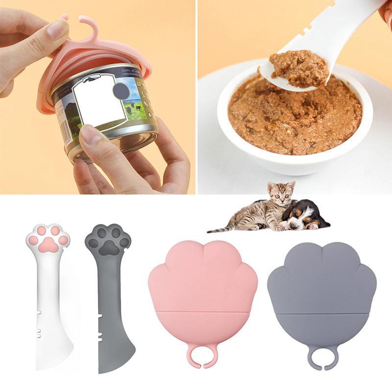 Short-scoop Can or Jar Opener + Scooper for Pet Food