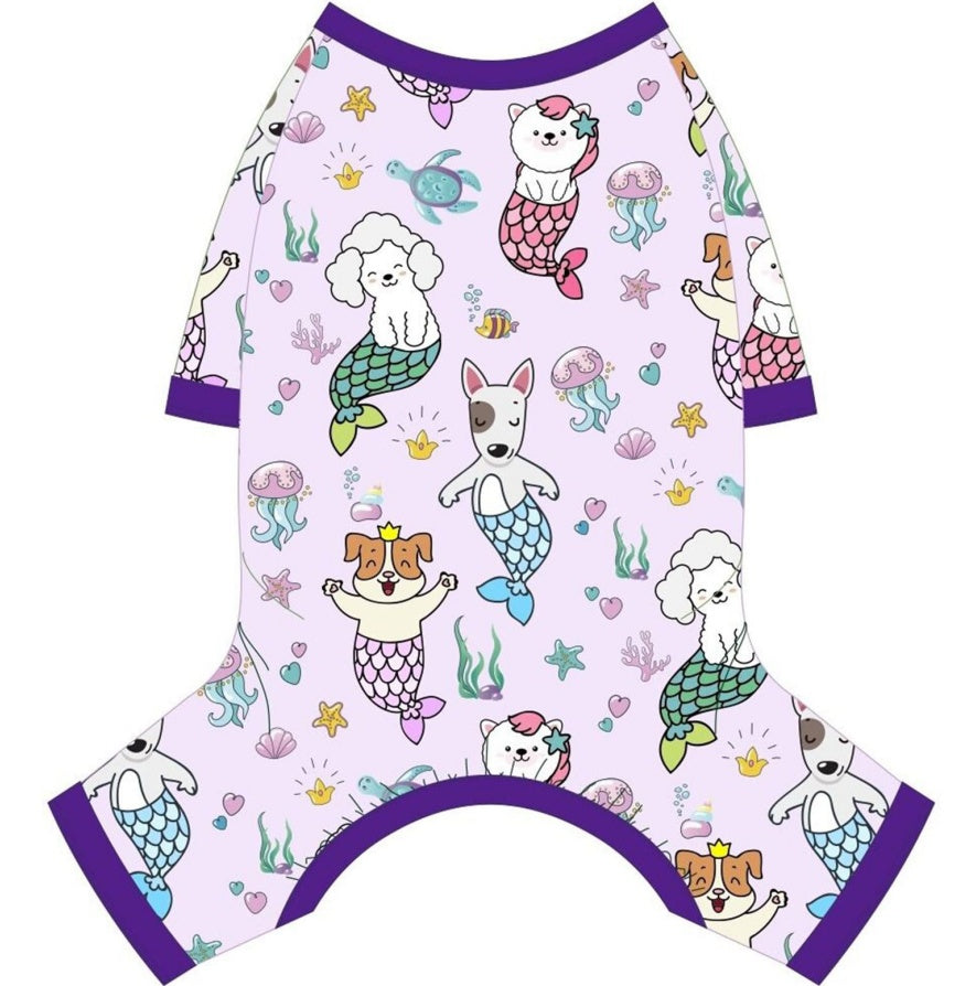 Cutesy Mermaid Pajamas for Dogs Suitable for Boys & Girls
